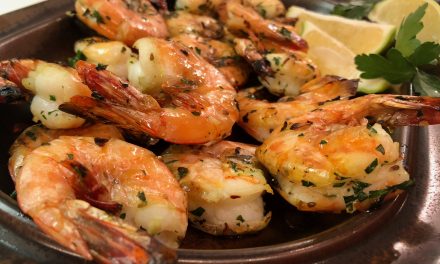 Slim Man Cooks Shrimp with Garlic, Butter, Parsley, and Anise